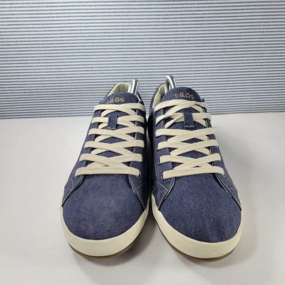 Taos Star Blue Wash Canvas Sneakers Women's Size 11 - Picture 2 of 11